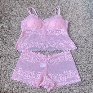 Lace Cami set Size -S NWOT